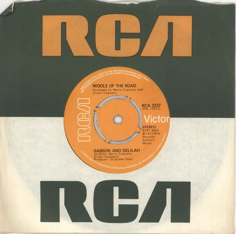 Middle Of The Road Samson And Delilah UK 7" vinyl