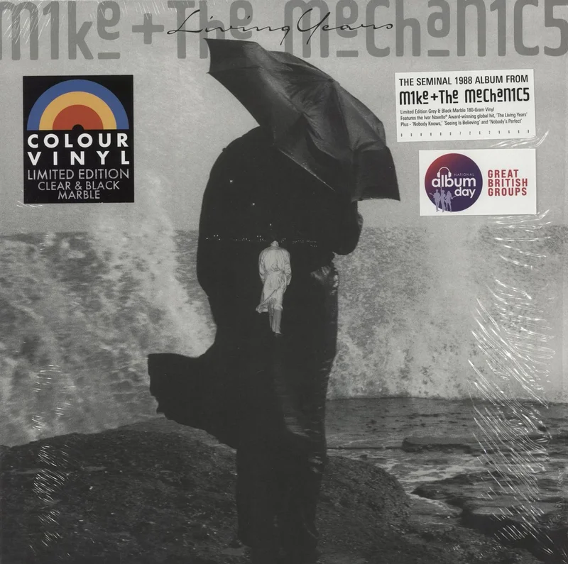 Mike & The Mechanics Living Years - Grey & Black Marble 180 Gram Vinyl - National Album Day 2024 UK Vinyl LP
