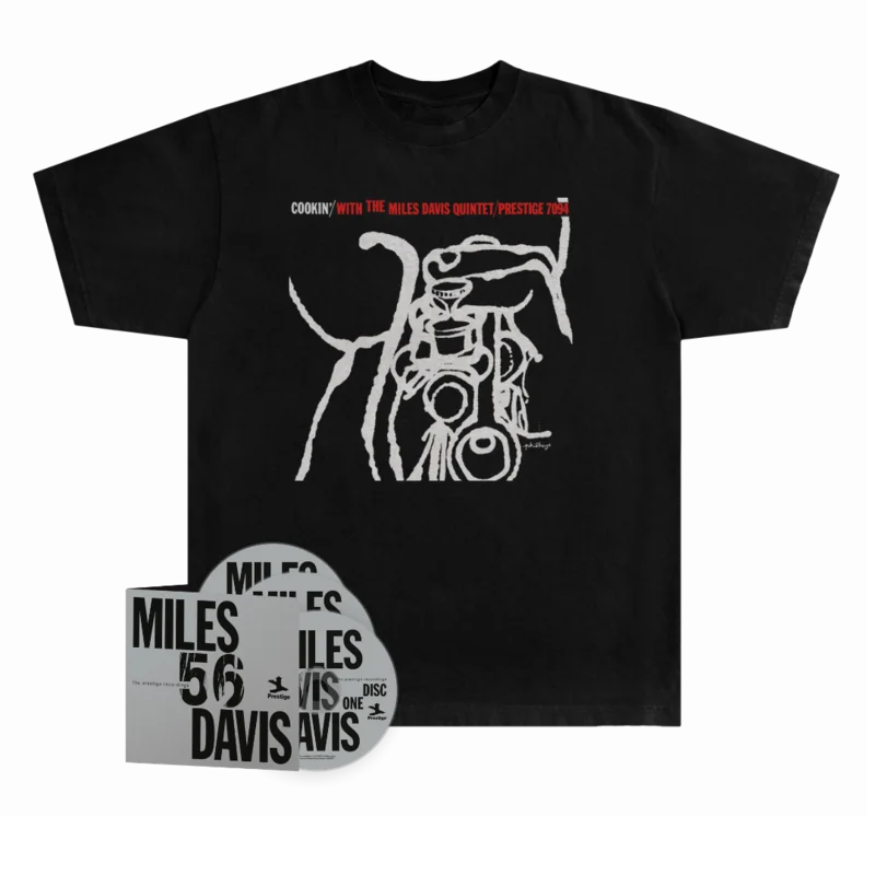Miles '56: The Prestige Recordings (3-CD Box Set) + Cookin' T-Shirt Bundle