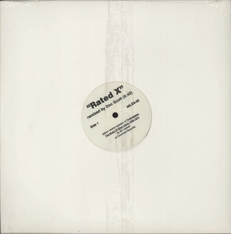 Miles Davis Rated X - Sealed US Promo 12" vinyl