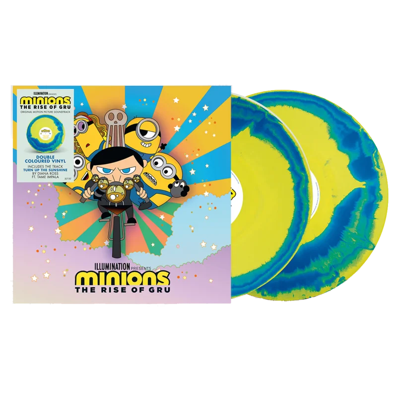 Minions - The Rise Of Gru: Limited Yellow & Blue Swirl Vinyl 2LP