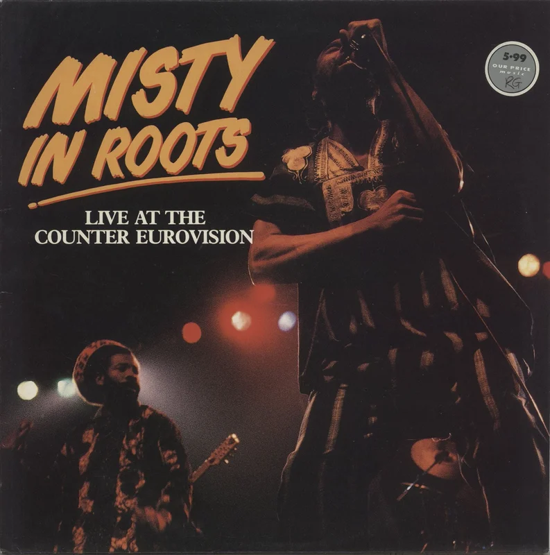 Misty In Roots Live At The Counter Eurovision - Price Sticker UK Vinyl LP