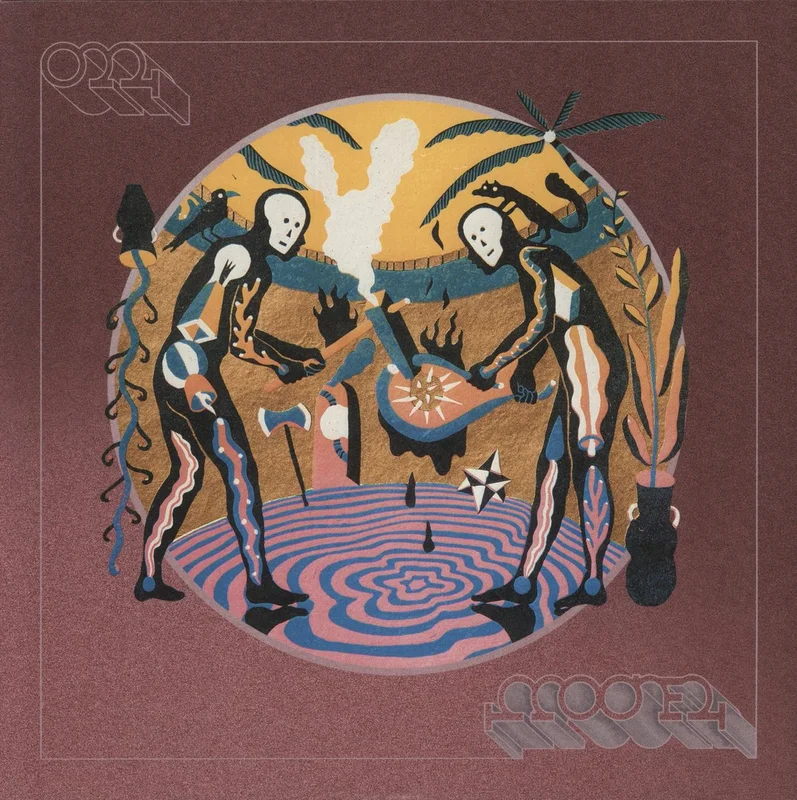Mooner O.M. - Cream & Red Split Splatter Vinyl Indonesian Vinyl LP