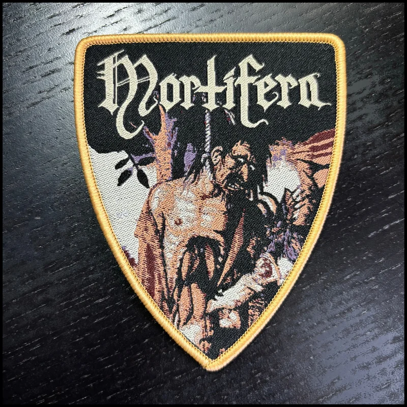 MORTIFERA: official deluxe/limited MALEDICTIIH patch (limited edition) Yellow border