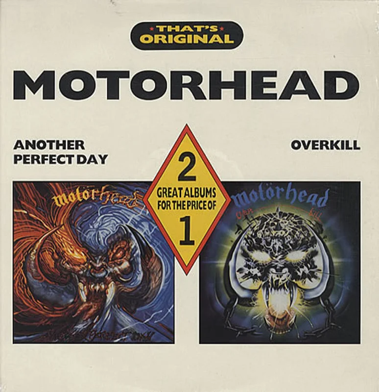 Motorhead Another Perfect Day / Overkill UK 2-LP vinyl set