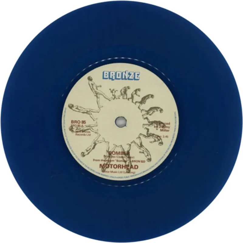 Motorhead Bomber - Blue Vinyl UK 7" vinyl