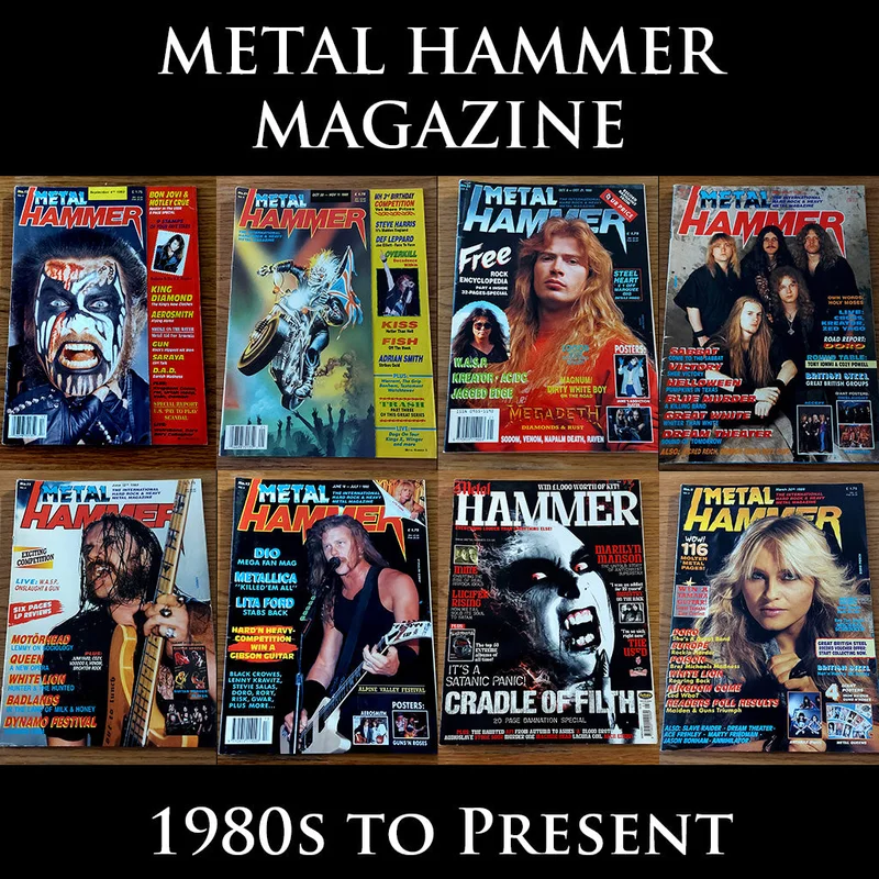MOVING SALE: METAL HAMMER magazine (mostly late 80s/early 90s. Multiple issues, periodically restocked)