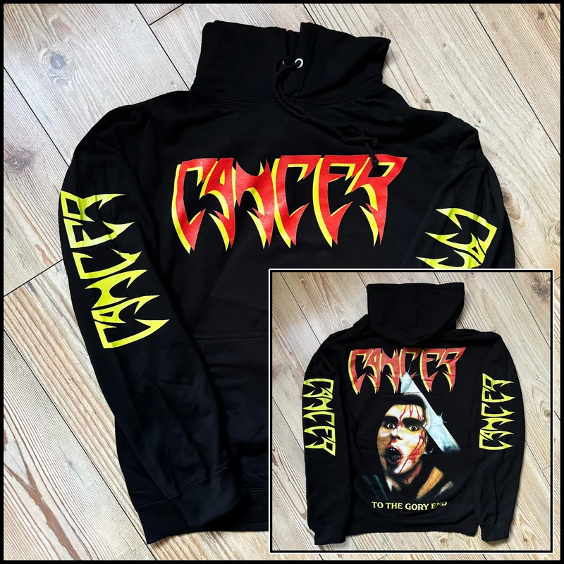 MOVING SALE: official CANCER: TO THE GORY END pullover hoodie (size S)
