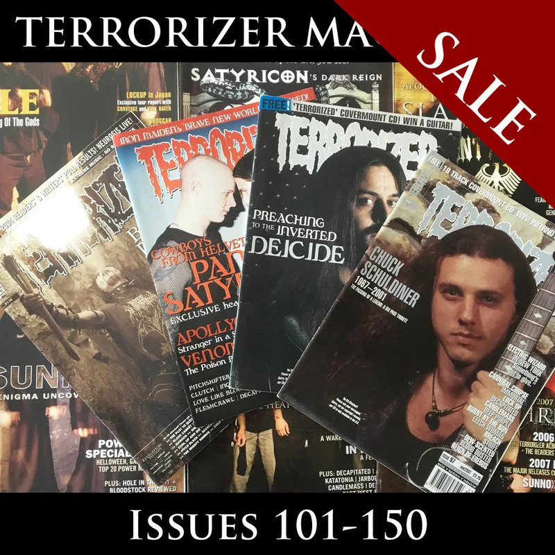 MOVING SALE: TERRORIZER magazine 1 per copy! (issues 101-150)