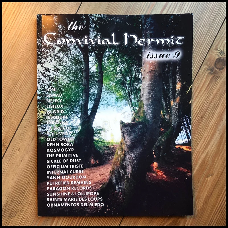 MOVING SALE: THE CONVIVIAL HERMIT issue 9 (large, high quality black / death / underground metal & culture publication)