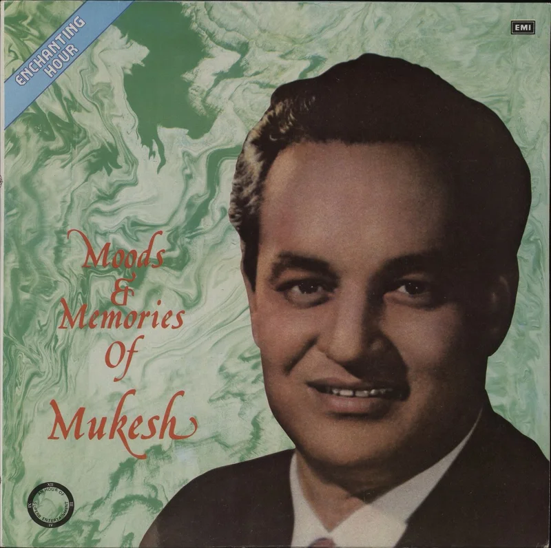 Mukesh Moods & Memories Of Mukesh Indian Vinyl LP