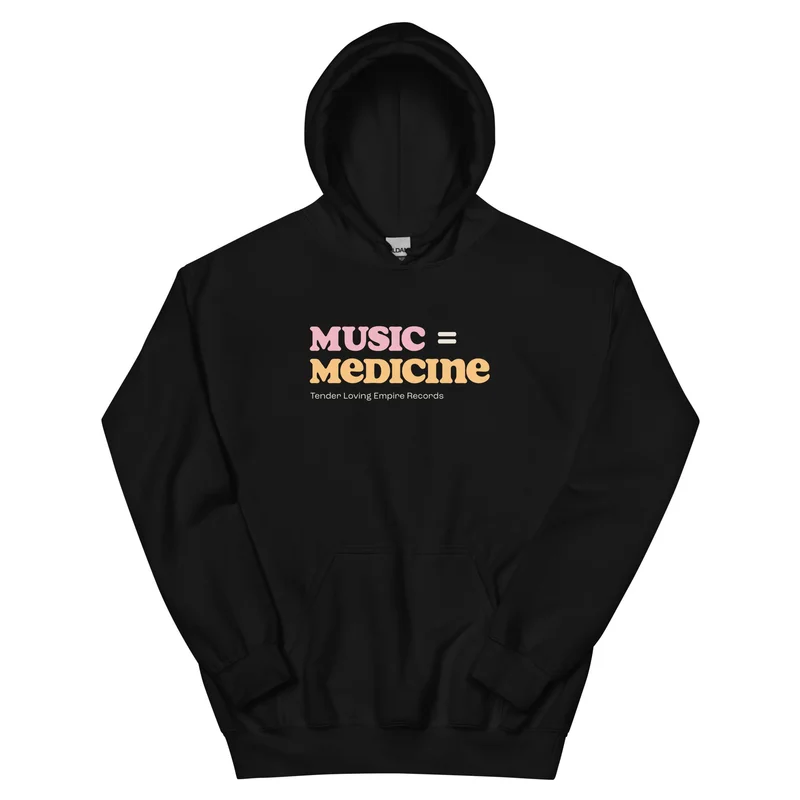 Music Is Medicine Unisex Hoodie Black