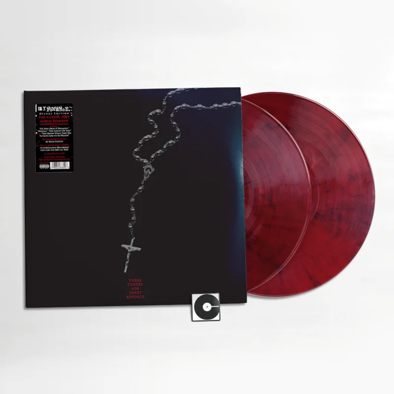My Chemical Romance - "Three Cheers For Sweet Revenge" 20th Anniversary Red & Black Marble Vinyl