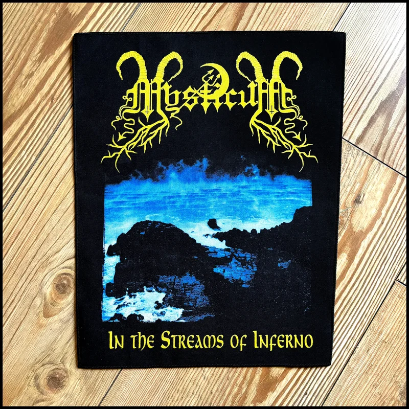 MYSTICUM: official deluxe/limited IN THE STREAMS OF INFERNO back patch (by CND)