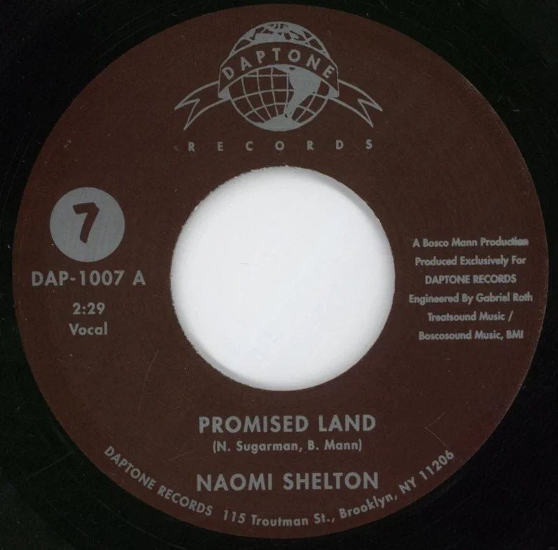 Naomi Shelton Promised Land US 7" vinyl