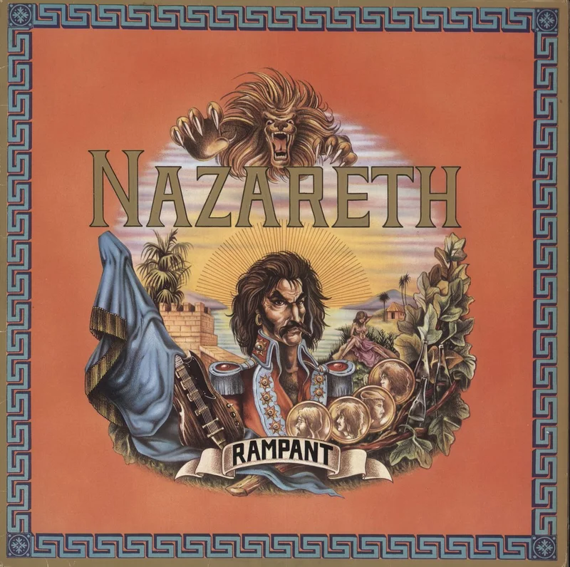 Nazareth Rampant - VG + sticker UK Vinyl LP