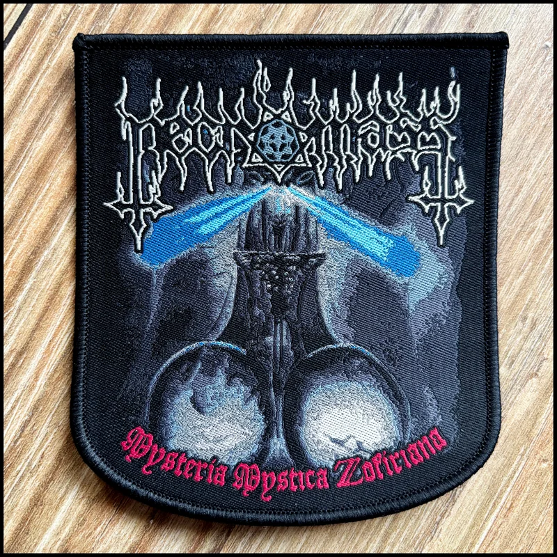NECROMASS: official deluxe/limited MYSTERIA MYSTICA ZOFIRIANA patch Dark red border patch