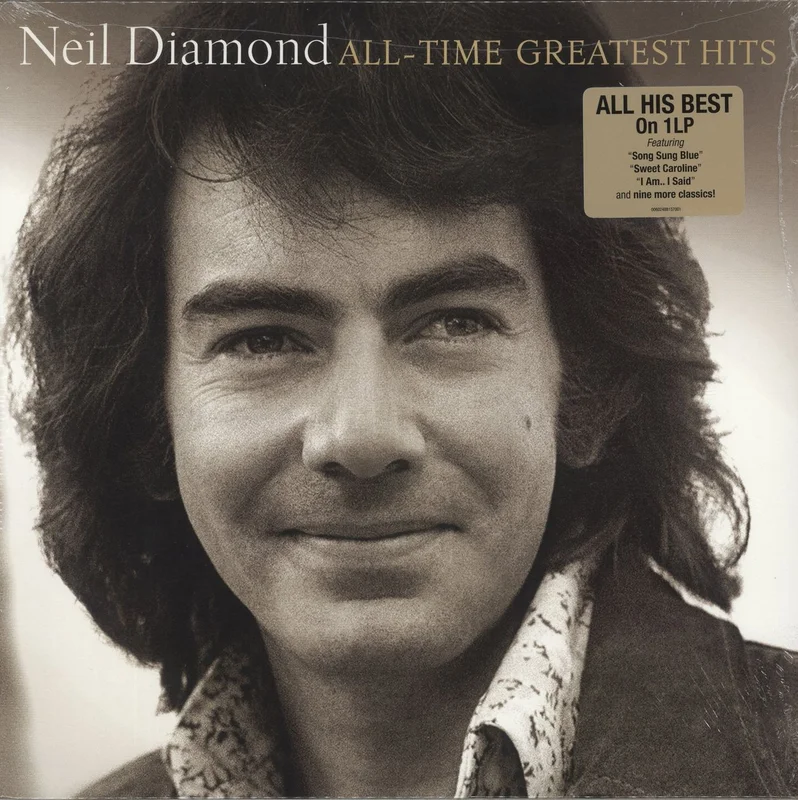 Neil Diamond All-Time Greatest Hits - Metallic Gold Vinyl - Sealed German Vinyl LP