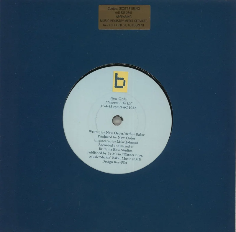 New Order Thieves Like Us UK Promo 7" vinyl