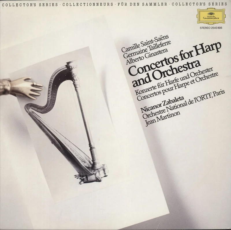 Nicanor Zabaleta Concertos For Harp And Orchestra German Vinyl LP