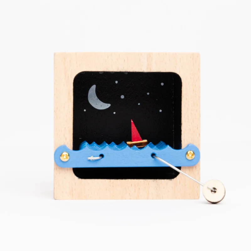 Night Sky Kinetic Sailboat Sculpture
