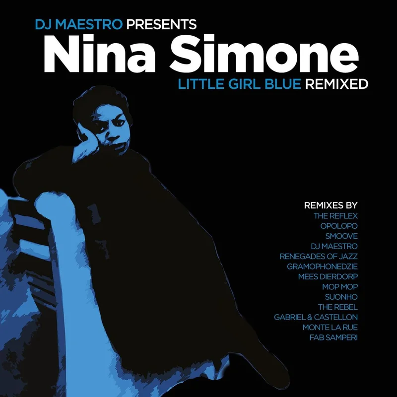 Nina Simone DJ Maestro Presents Nina Simone  Little Girl Blue [Remixed] - 180 Gram Green Vinyl UK 2-LP vinyl set