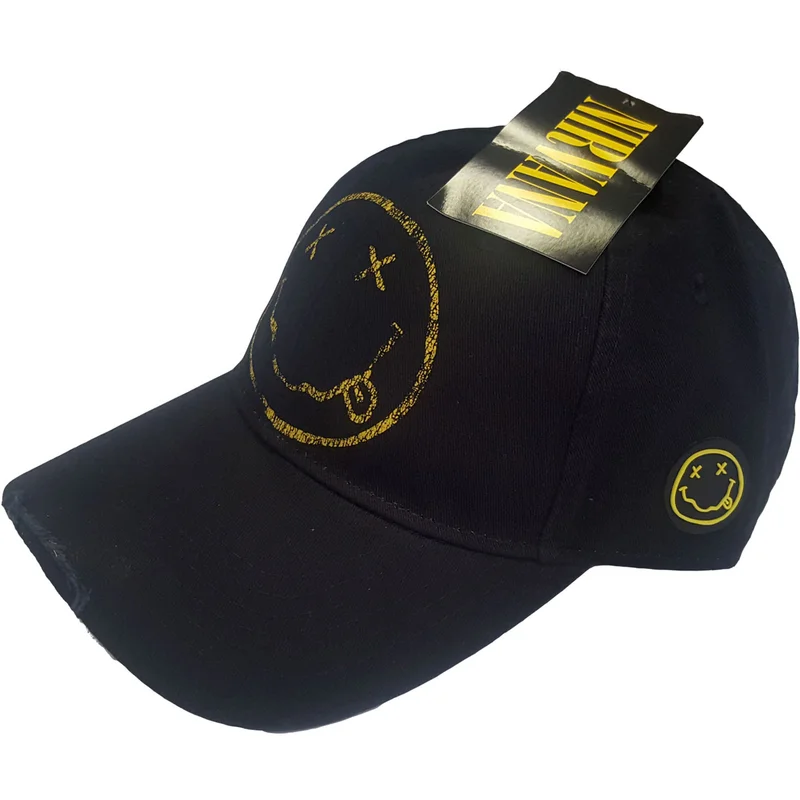 Nirvana Grunge Smiley Baseball Cap