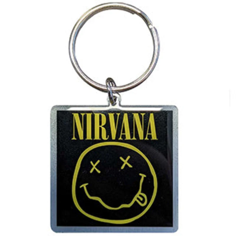 Nirvana Smiley Keychain