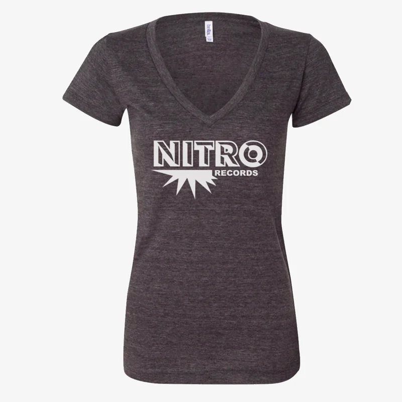 Nitro Records Women's T-Shirt (Charcoal)