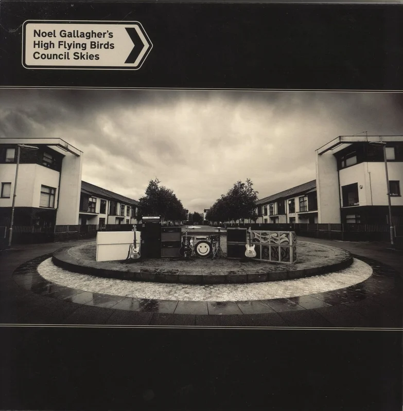 Noel Gallagher Council Skies - Black & White Vinyl + Lyric Insert UK Vinyl LP