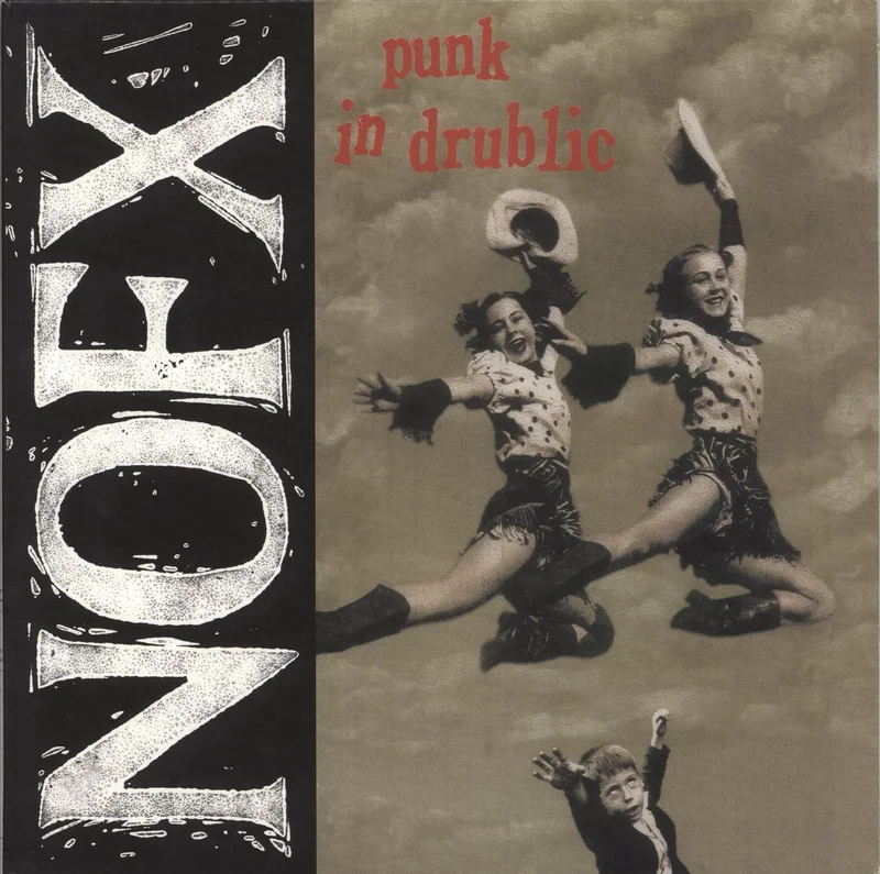 NoFX Punk In Drublic - Red & Black Marbled Vinyl UK Vinyl LP
