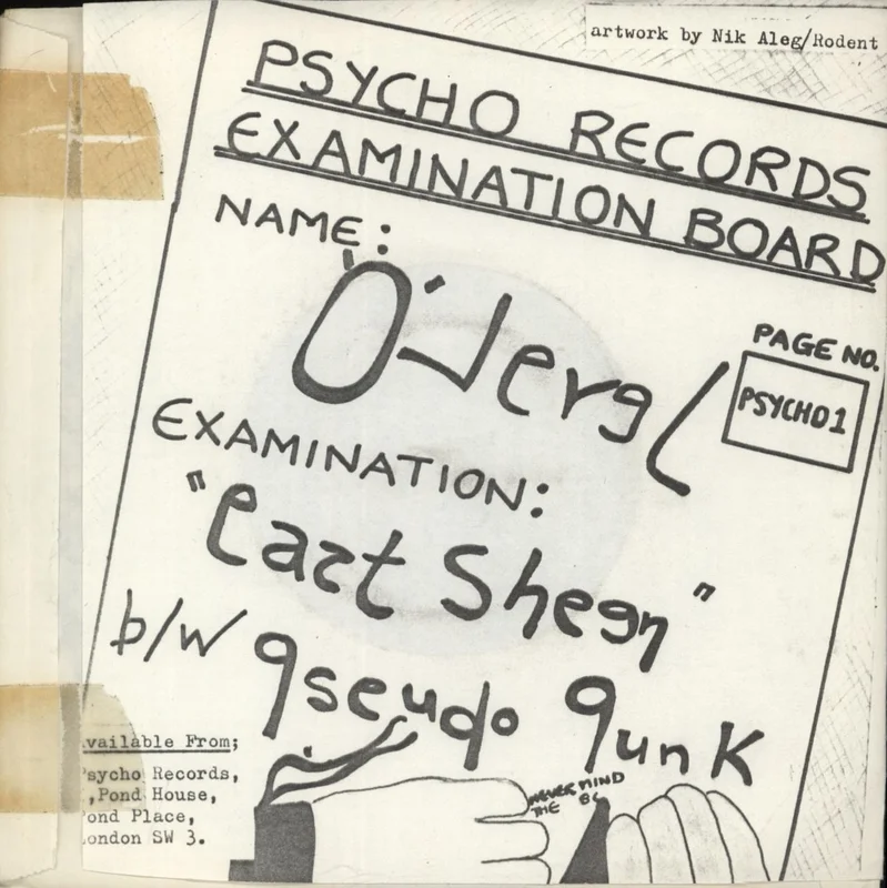 O Level East Sheen UK 7" vinyl