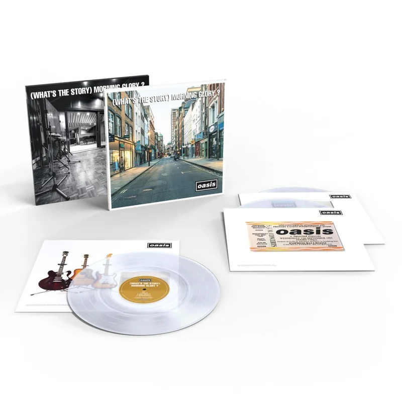 Oasis (What's The Story) Morning Glory? - 'Cast No Shadow' Inspired Clear Vinyl - Sealed UK 3-LP vinyl set