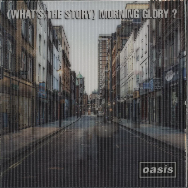 Oasis (What's The Story) Morning Glory? - Turquoise & Yellow Vinyl + Numbered Lenticular Sleeve UK 2-LP vinyl set