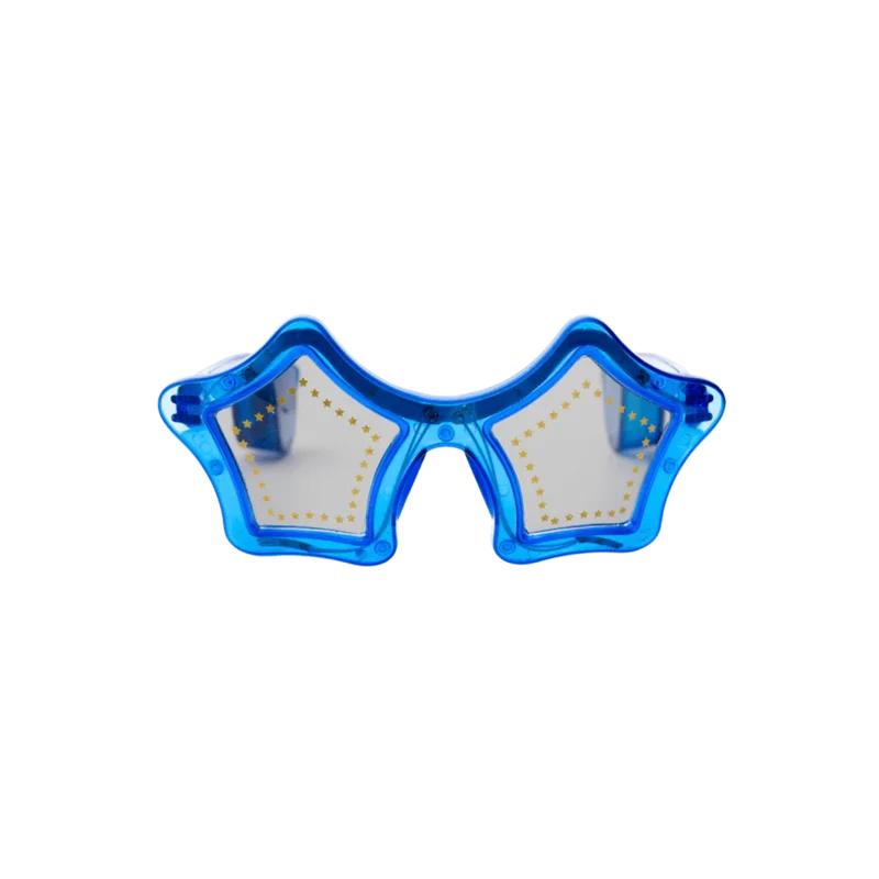 Official Elton John Blue Star Light Up Glasses