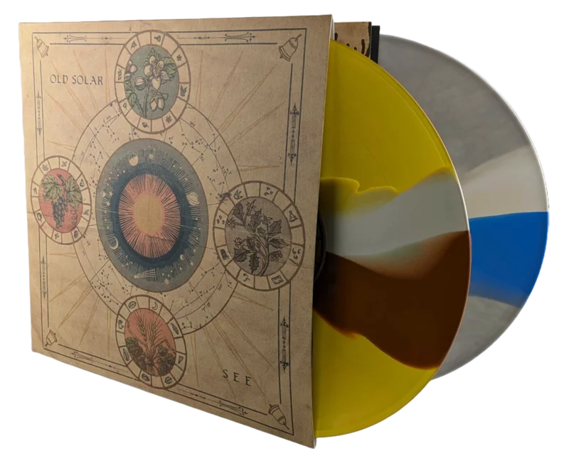 Old Solar  SEE [2xLP] Third Pressing! Dark Trans Yellow with Blue Splatter (2nd pressing)