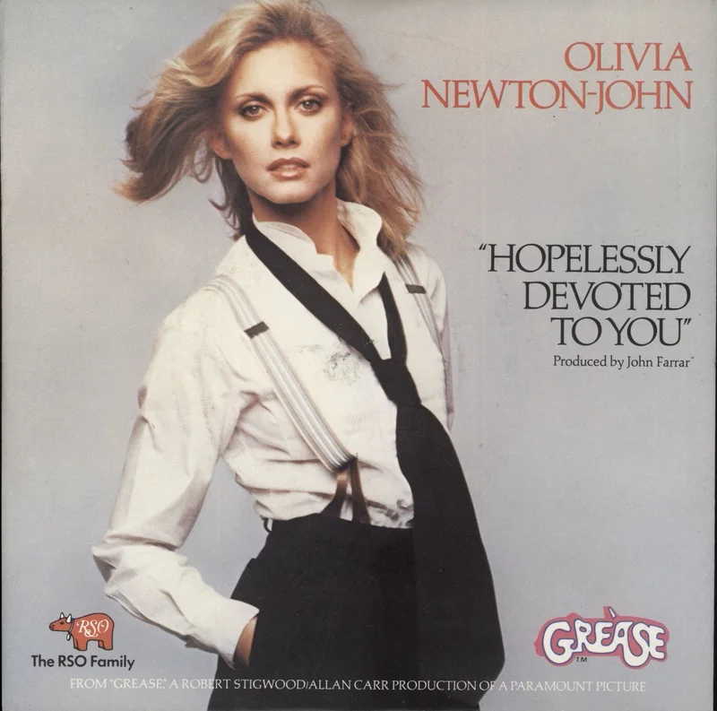 Olivia Newton John Hopelessly Devoted To You UK 7" vinyl