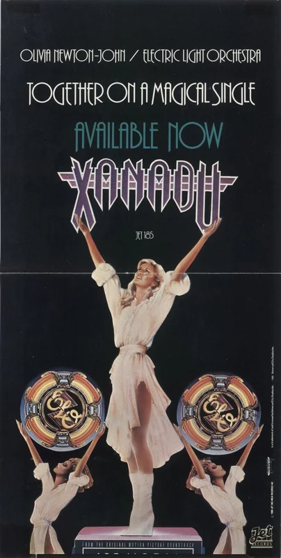 Olivia Newton John Xanadu UK Promo Poster