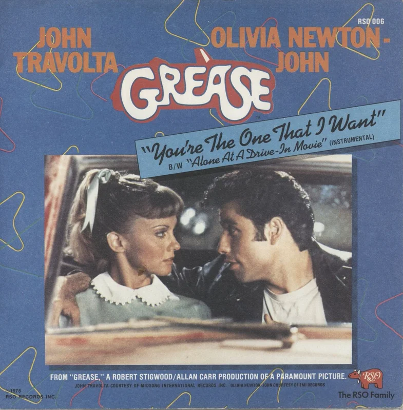 Olivia Newton John You're The One That I Want UK 7" vinyl