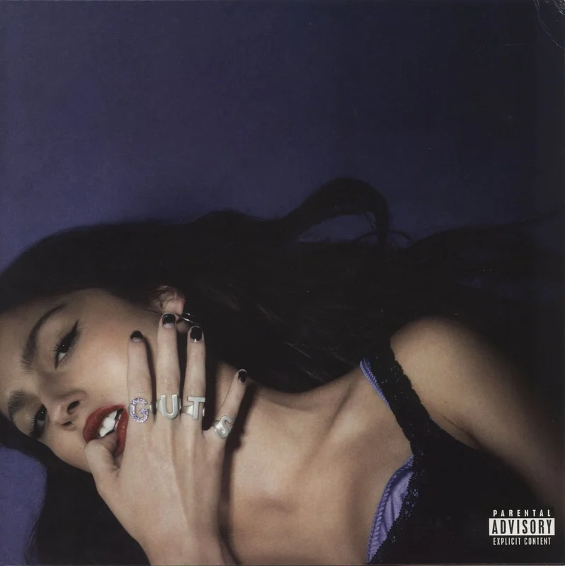 Olivia Rodrigo Guts - Red Vinyl - EX UK Vinyl LP