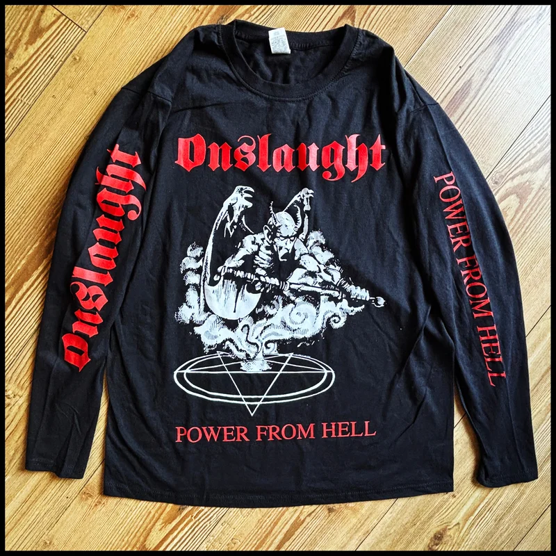 ONSLAUGHT: official POWER FROM HELL longsleeve shirt