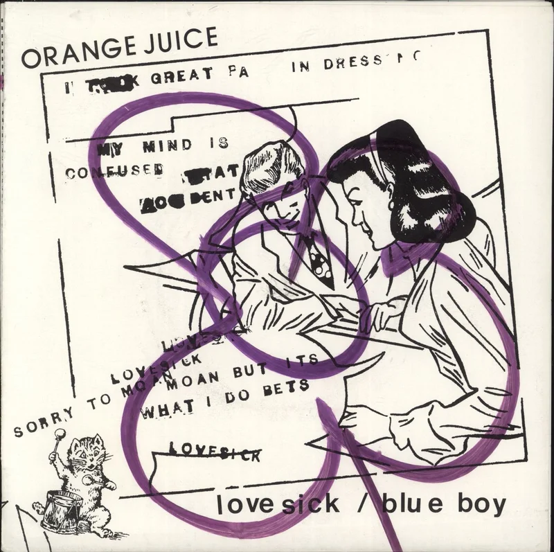 Orange Juice Blue Boy / Love Sick - 1st - Purple UK 7" vinyl
