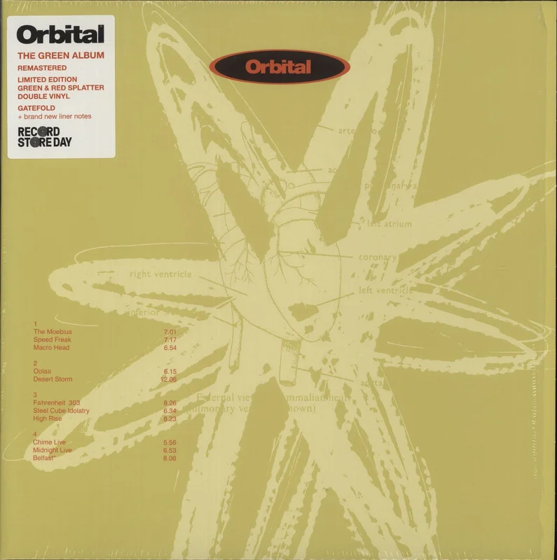 Orbital Orbital [The Green Album]: Remastered - RSD24 - Yellow & Red Splatter Vinyl + Autographed Print UK 2-LP vinyl set