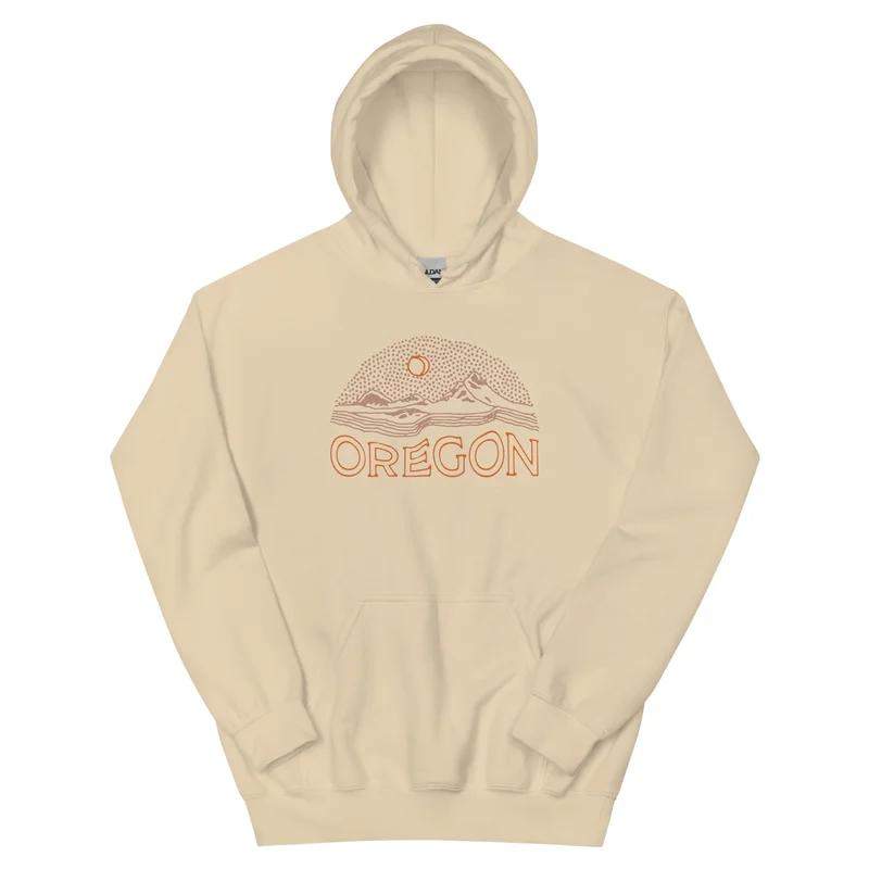Oregon Territory Unisex Hoodie Navy