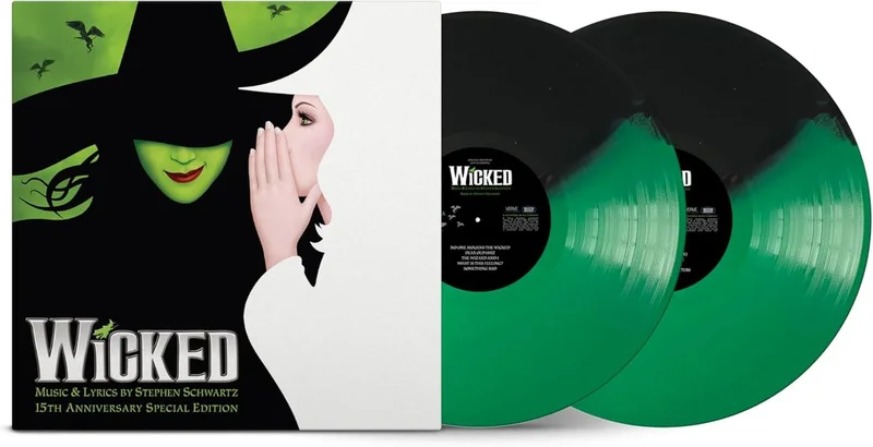 Original Cast Recording Wicked - 15th Anniversary Special Edition - Green & Black Vinyl - Sealed UK 2-LP vinyl set