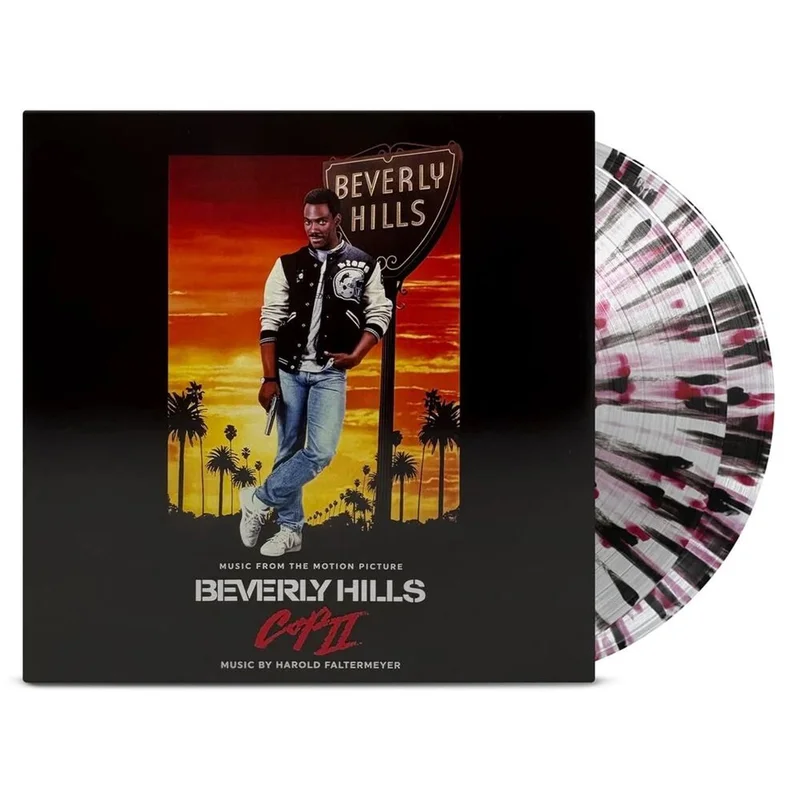 Original Soundtrack Beverly Hills Cop II - Clear w/Black & Pink Splatter Vinyl - 45RPM - Sealed US 2-LP vinyl set