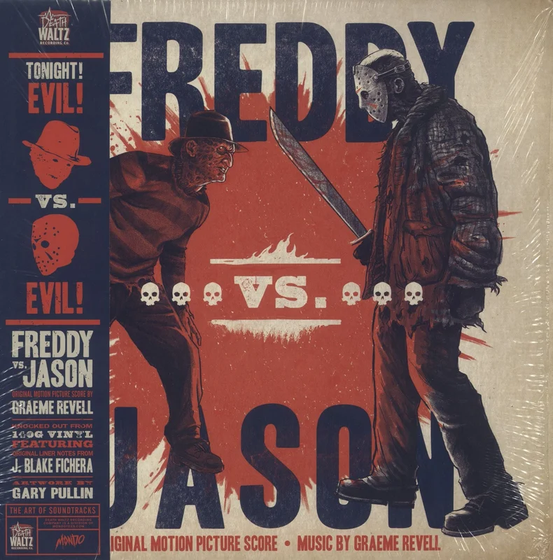 Original Soundtrack Freddy Vs Jason - Green and Red Stripes with Silver Splatter Vinyl US Vinyl LP