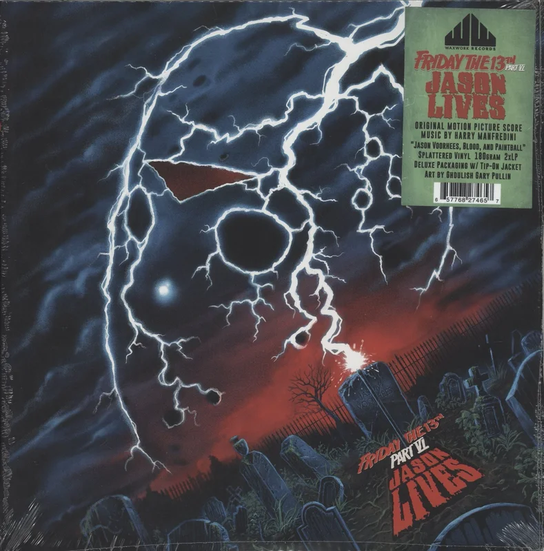 Original Soundtrack Friday The 13th Part VI: Jason Lives - 180 Gram Blood & Paintball Splatter Vinyl - Sealed US 2-LP vinyl set