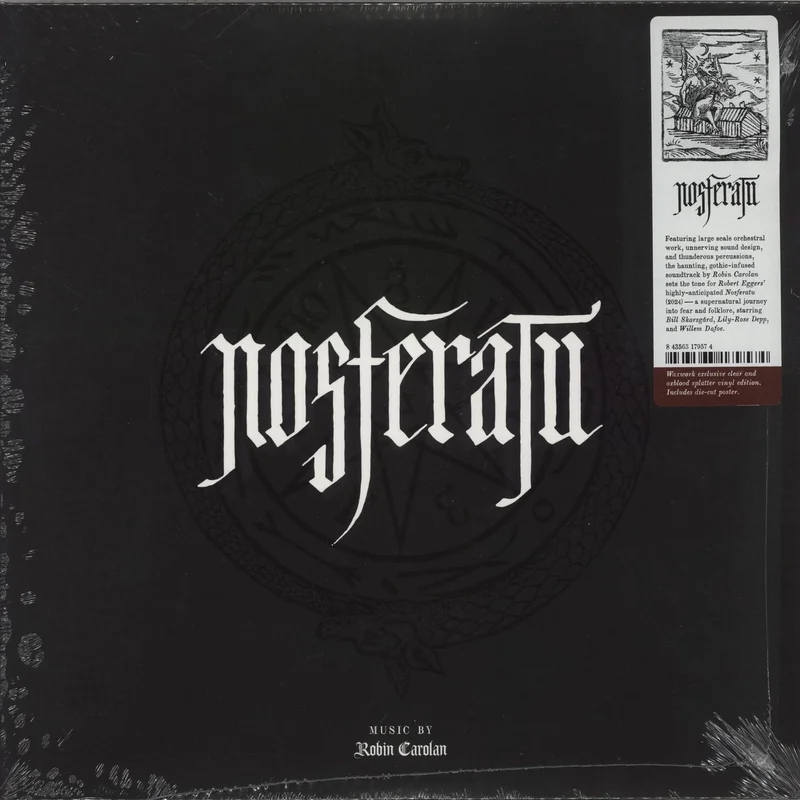 Original Soundtrack Nosferatu - Clear with Oxblood Splatter Vinyl - Sealed US 2-LP vinyl set