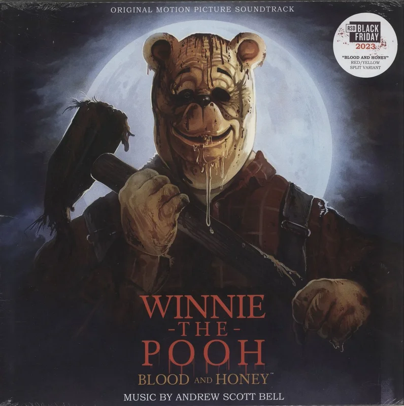 Original Soundtrack Winnie-The-Pooh: Blood And Honey - BFRSD23 - Red / Yellow Split Vinyl - Sealed US Vinyl LP